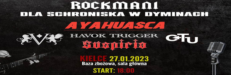 "Rockmani dla Schroniska w Dyminach", start godz. 18.00